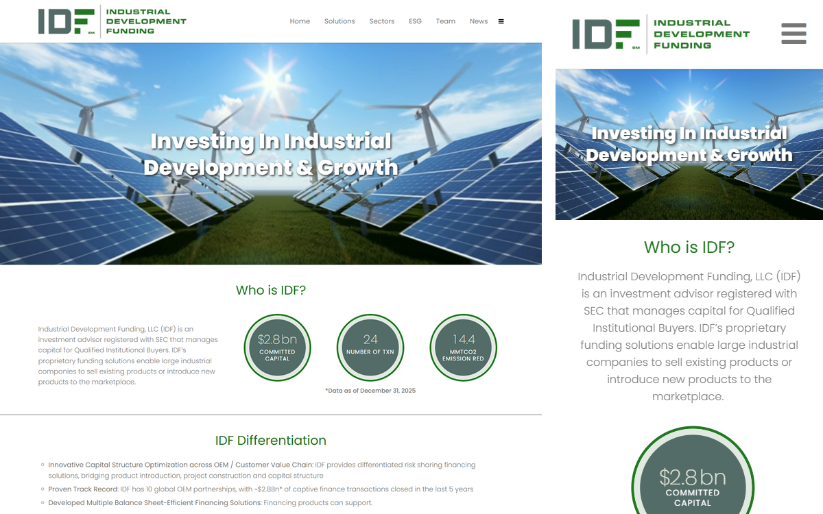 Industrial Development Funding
